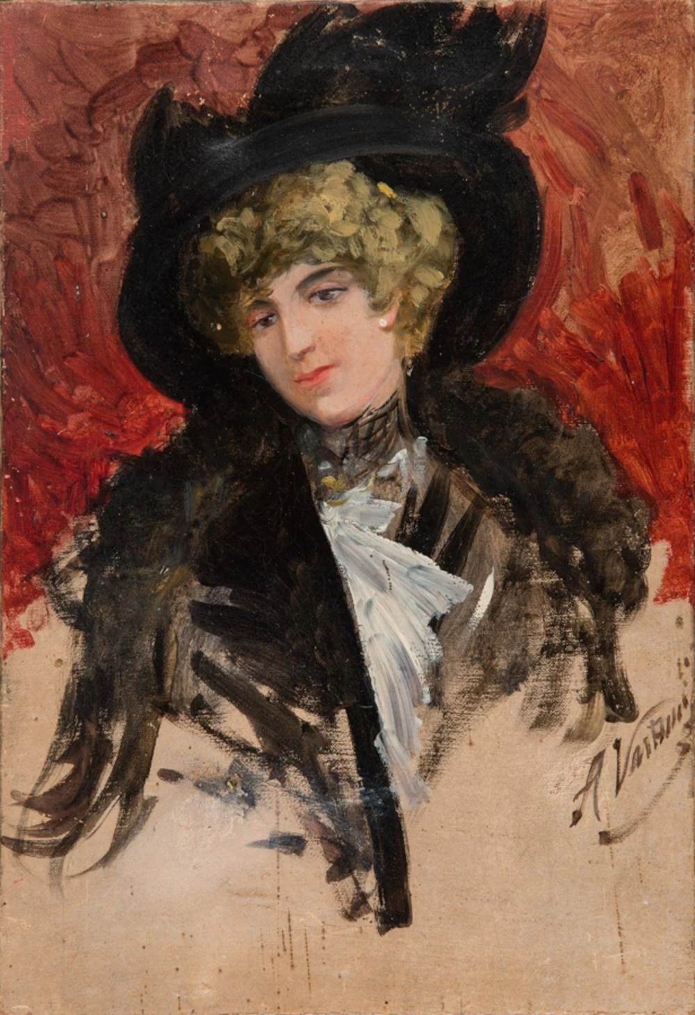 Ritratto di signora con cappello